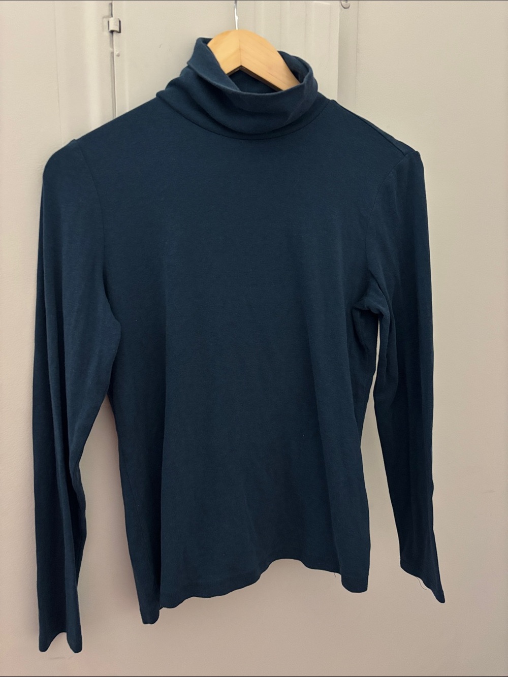 Cynthia Rowley blue turtleneck long sleeve shirt M